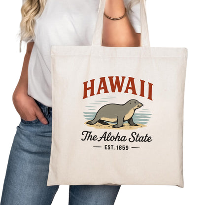 Hawaii Tote Bag, Honolulu Hilo Kailua Travel Market Bag