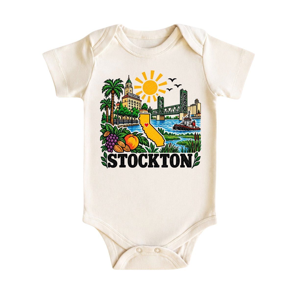 Stockton California Kids T-Shirt