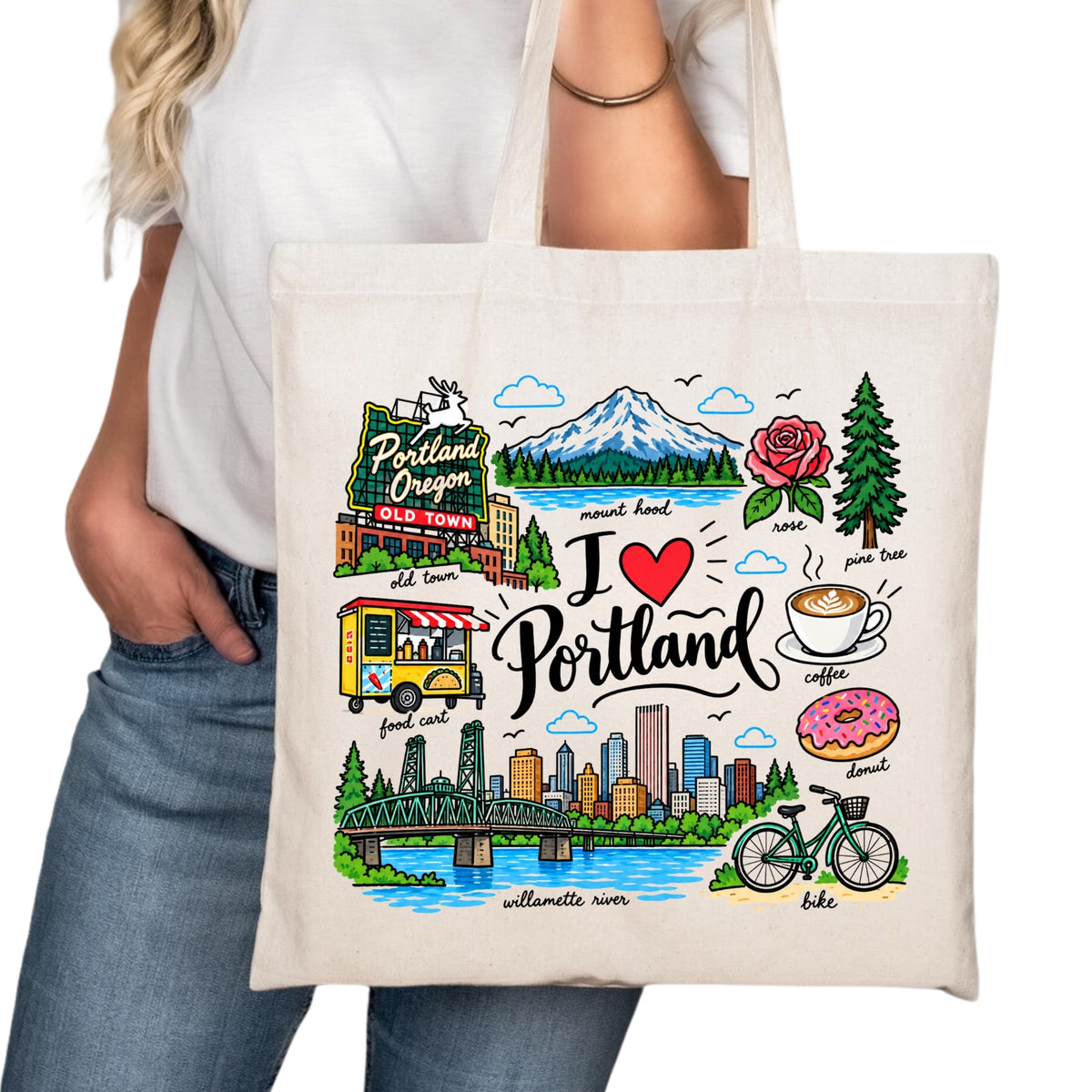 Portland Oregon Tote Bag