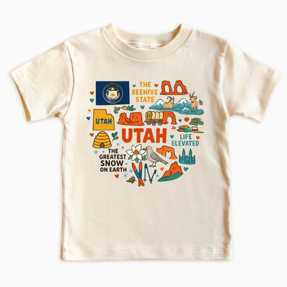 Utah Kids Sweatshirt - Beehive State Icons