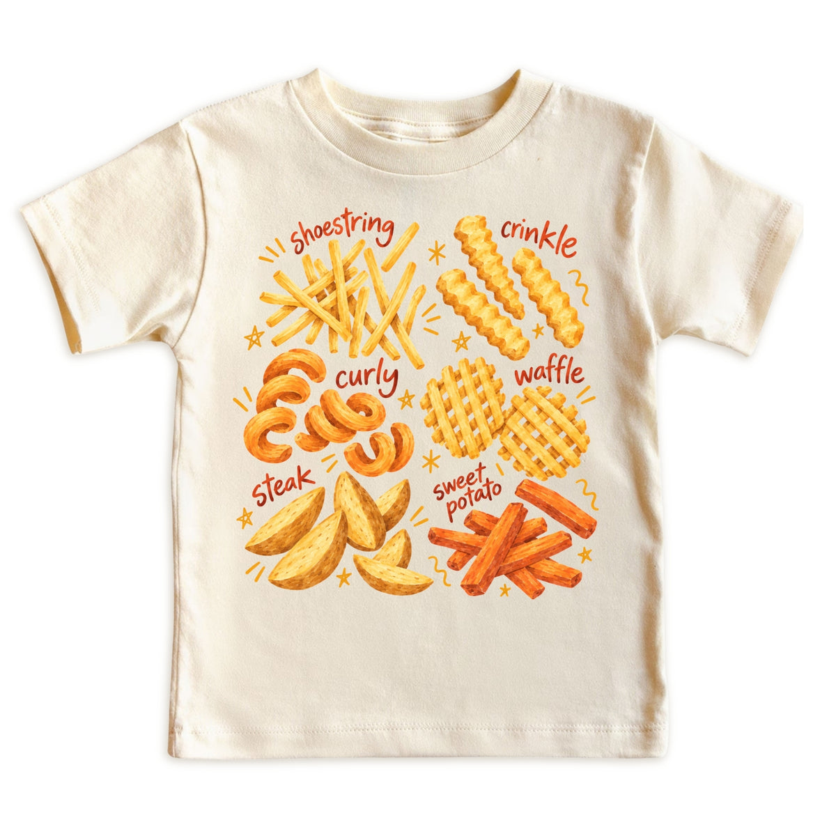 French Fries Lover T-Shirt for Girls Boys