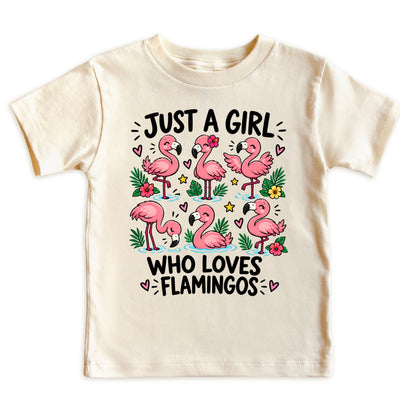 Just a Girl Who Loves Flamingos Kids T-Shirt
