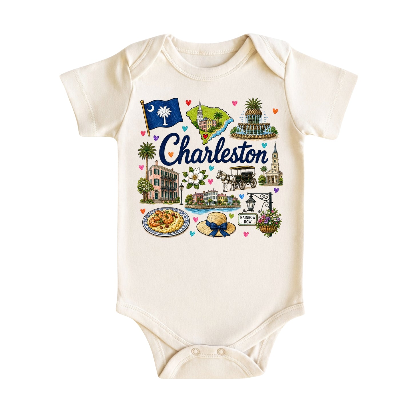Charleston South Carolina Baby Bodysuit