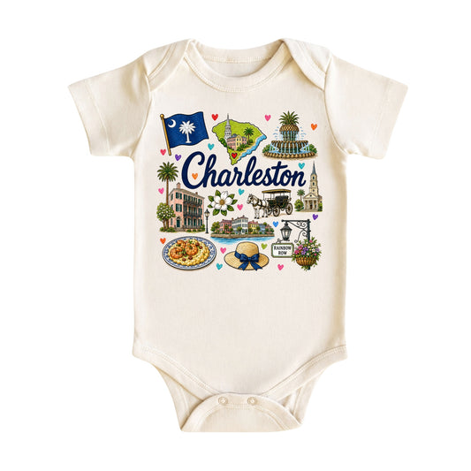 Charleston South Carolina Baby Bodysuit