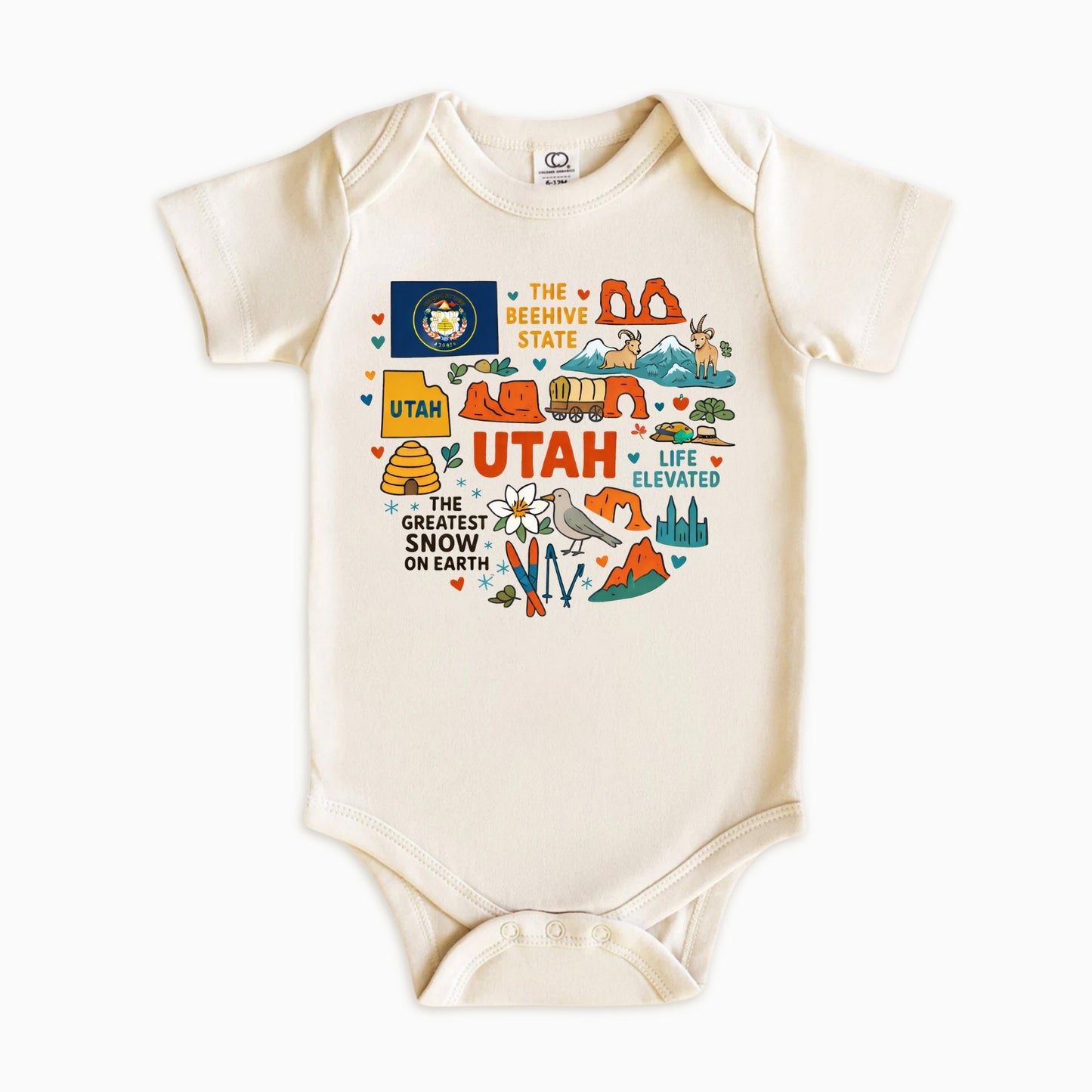 Utah Kids Sweatshirt - Beehive State Icons
