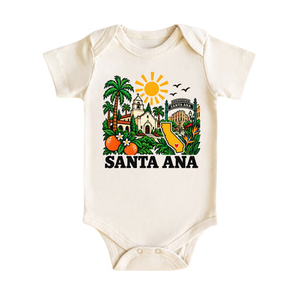 Santa Ana California Baby Bodysuit