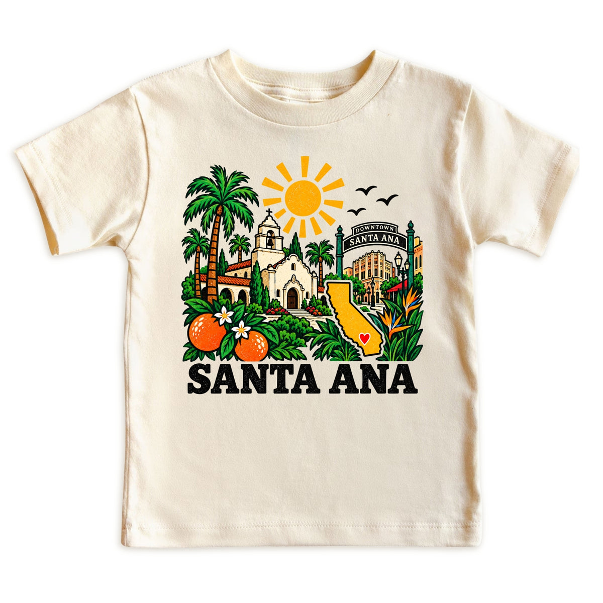 Santa Ana California Baby Bodysuit