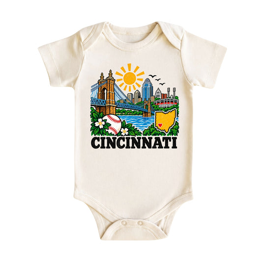 Cincinnati Ohio Baby Bodysuit