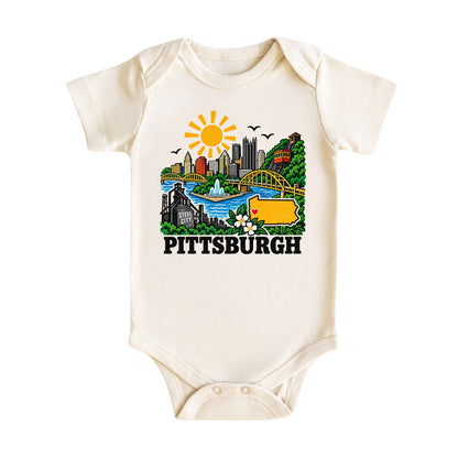 Pittsburgh Pennsylvania Baby Bodysuit