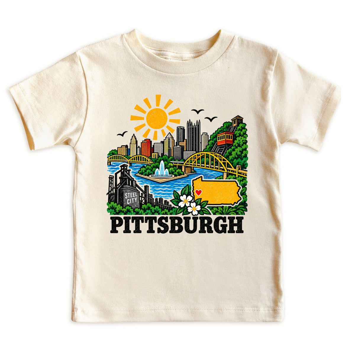 Pittsburgh Pennsylvania Baby Bodysuit