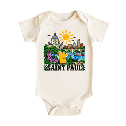Saint Paul Minnesota Baby Bodysuit