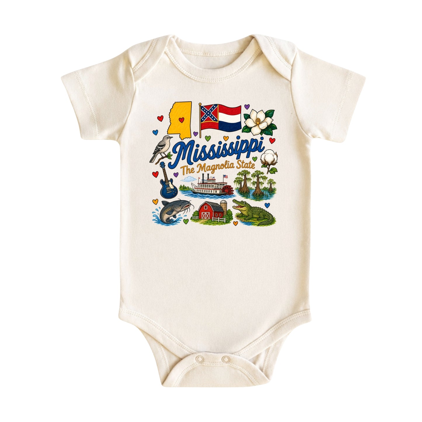 Mississippi Baby Bodysuit for Boys Girls