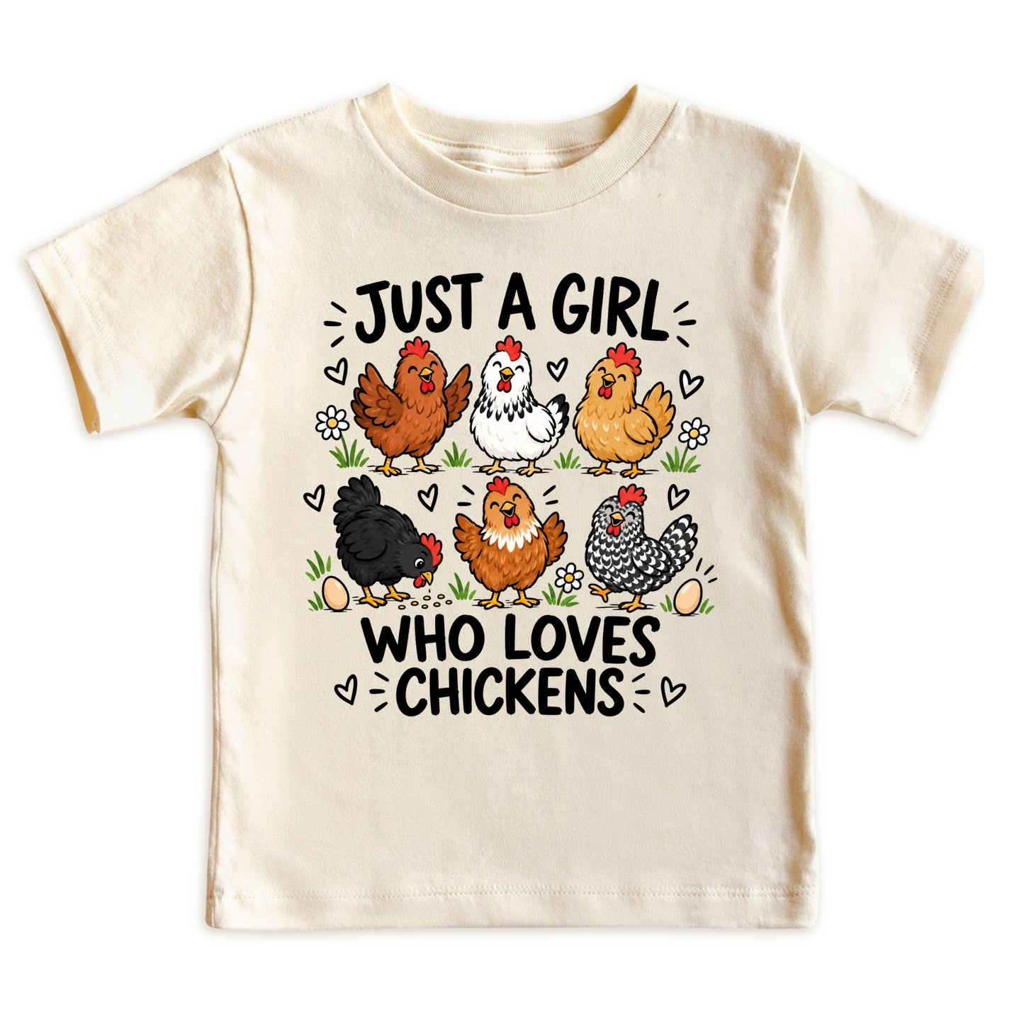 Just a Girl Who Loves Chickens Kids T-Shirt