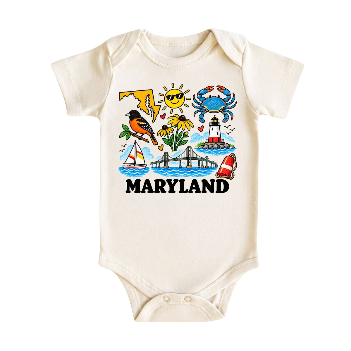 Maryland Baby Bodysuit