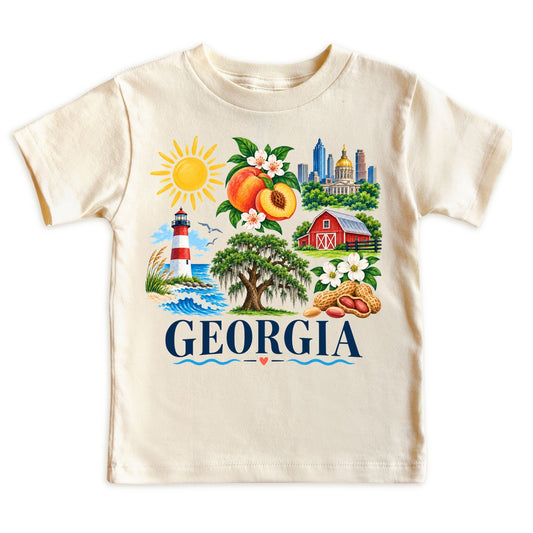 Georgia Kids T-Shirt for Boys Girls