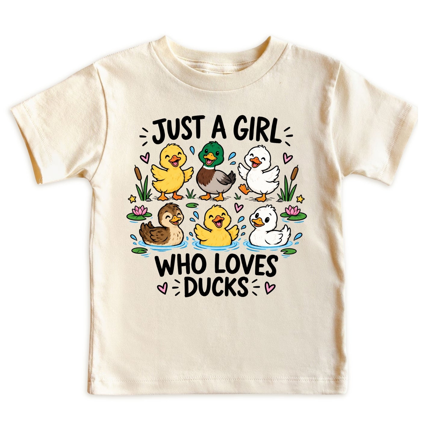 Just a Girl Who Loves Ducks Kids T-Shirt