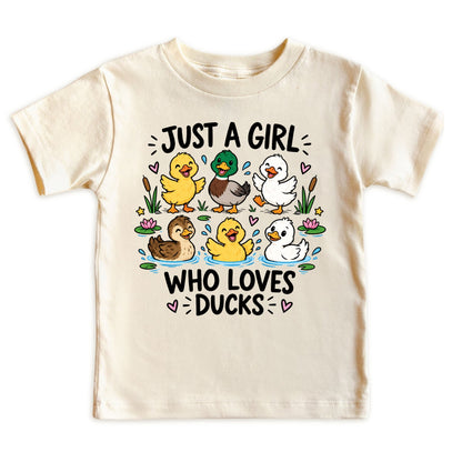 Just a Girl Who Loves Ducks Kids T-Shirt