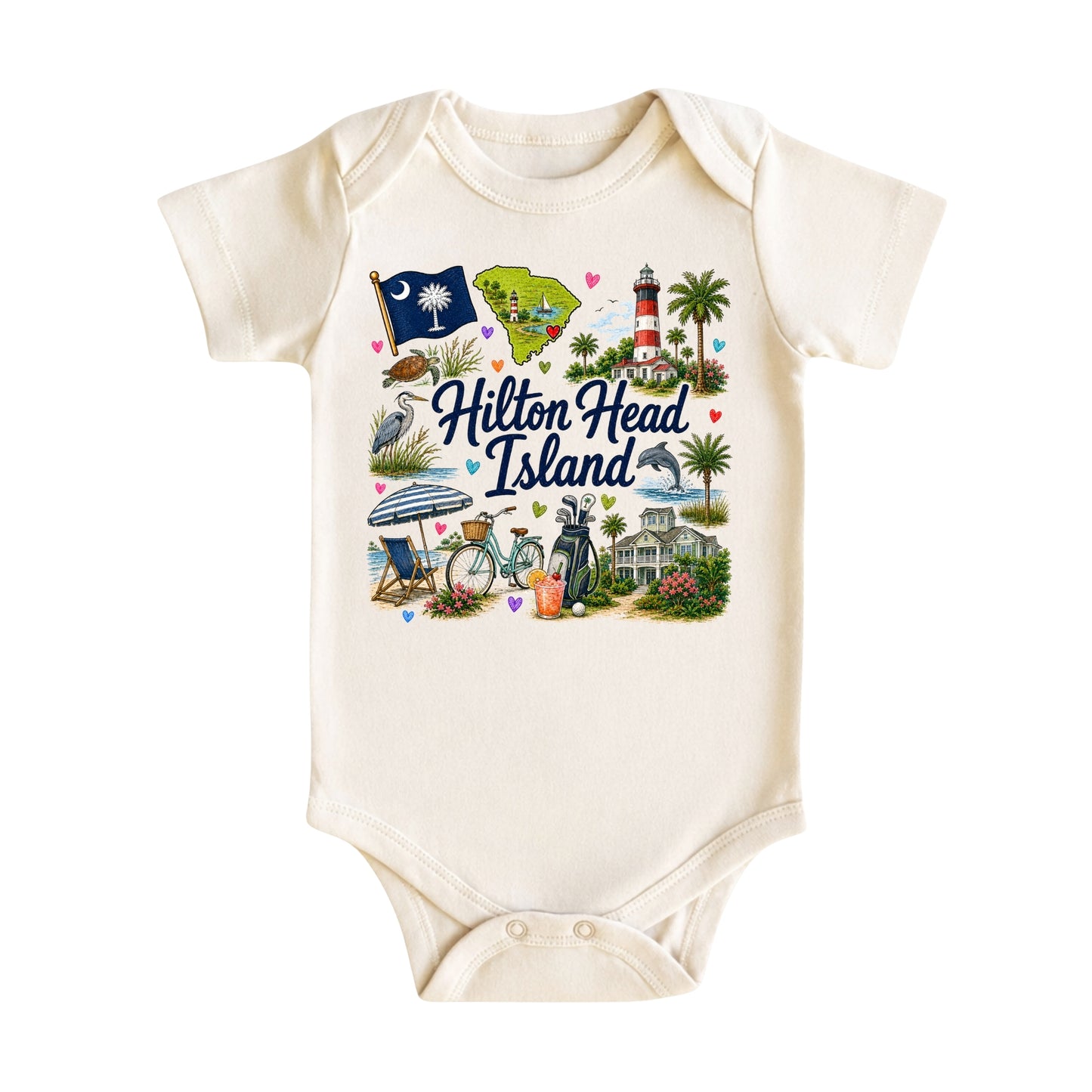 Hilton Head Island South Carolina Baby Bodysuit for Boys Girls