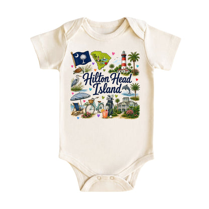 Hilton Head Island South Carolina Baby Bodysuit for Boys Girls