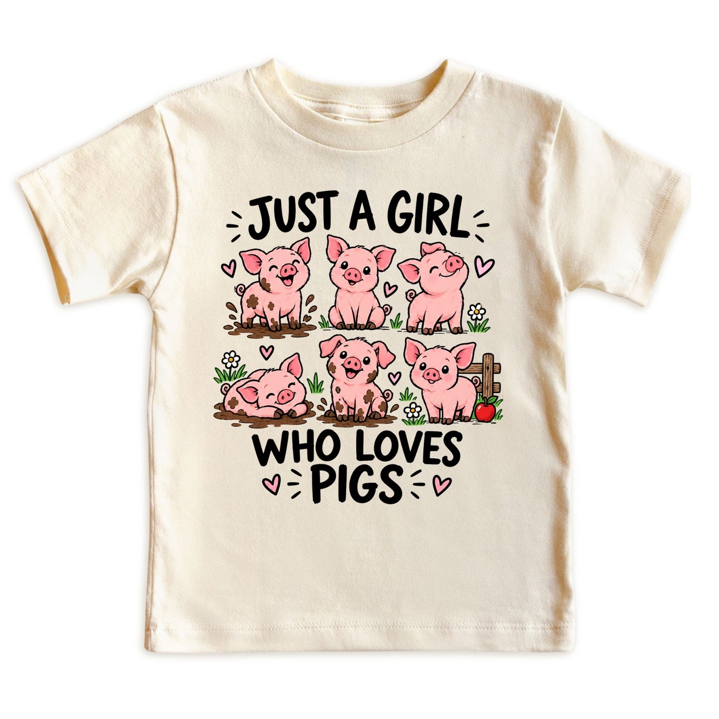 Just a Girl Who Loves Pigs Kids T-Shirt