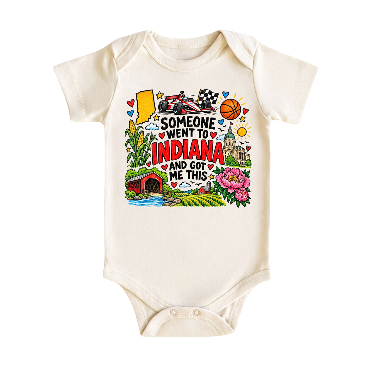 Indiana Tee for Boys Girls