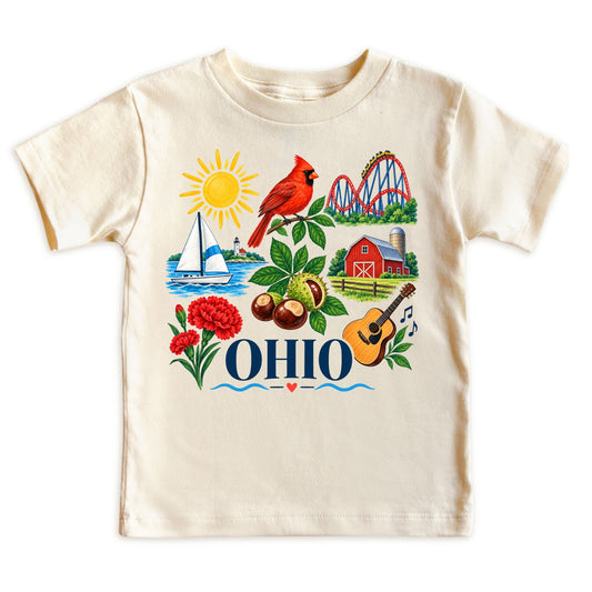 Ohio Kids T-Shirt for Boys Girls