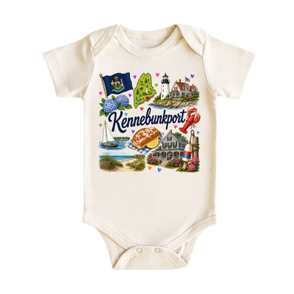 Kennebunkport Maine Baby Bodysuit for Boys Girls