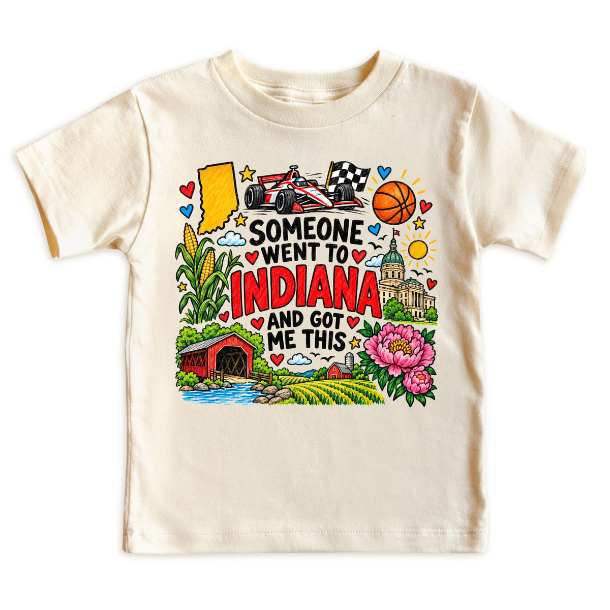 Indiana Tee for Boys Girls