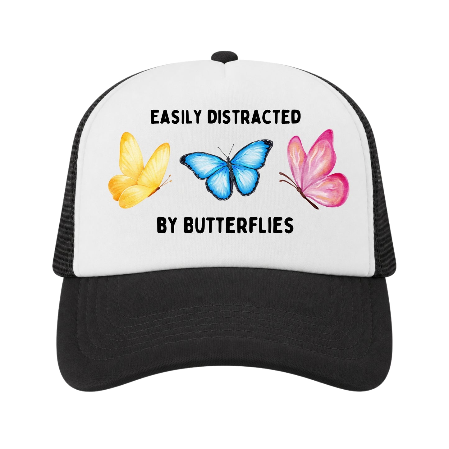 Butterfly Trucker Hat for Kids, Girls Boys Butterfly Lover Gift