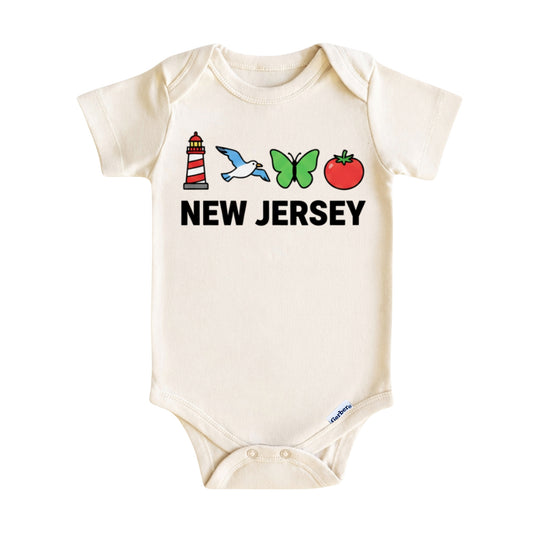 New Jersey Baby Onesie ®, Garden State Baby Bodysuit for Boys Girls