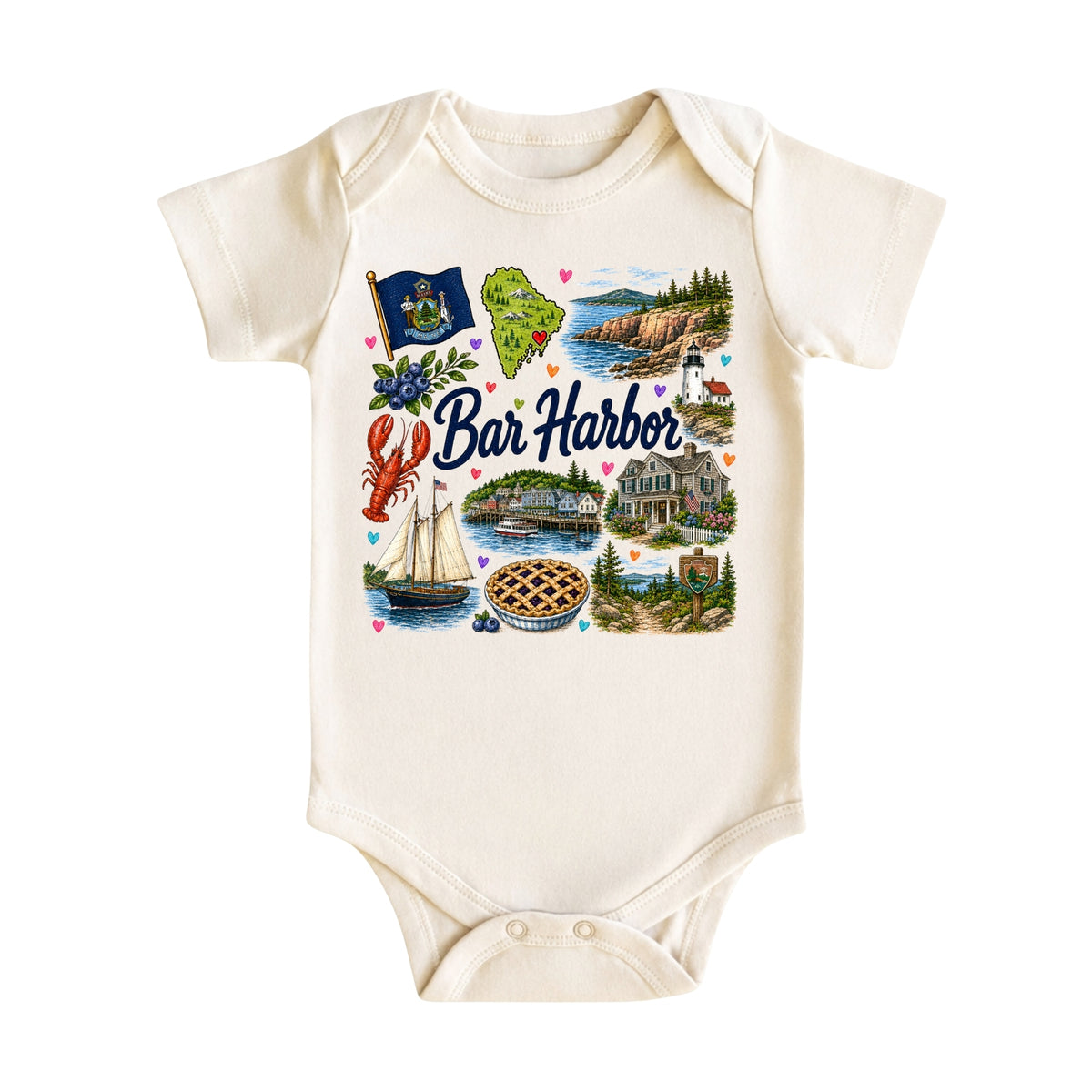 Bar Harbor Maine Kids T-Shirt