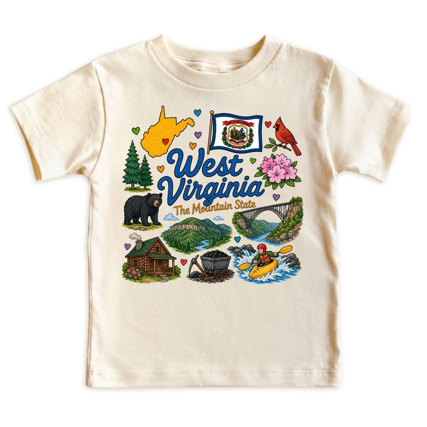 West Virginia Kids T-Shirt