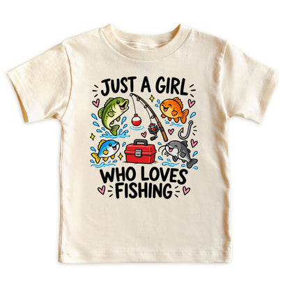 Just a Girl Who Loves Fishing Kids T-Shirt