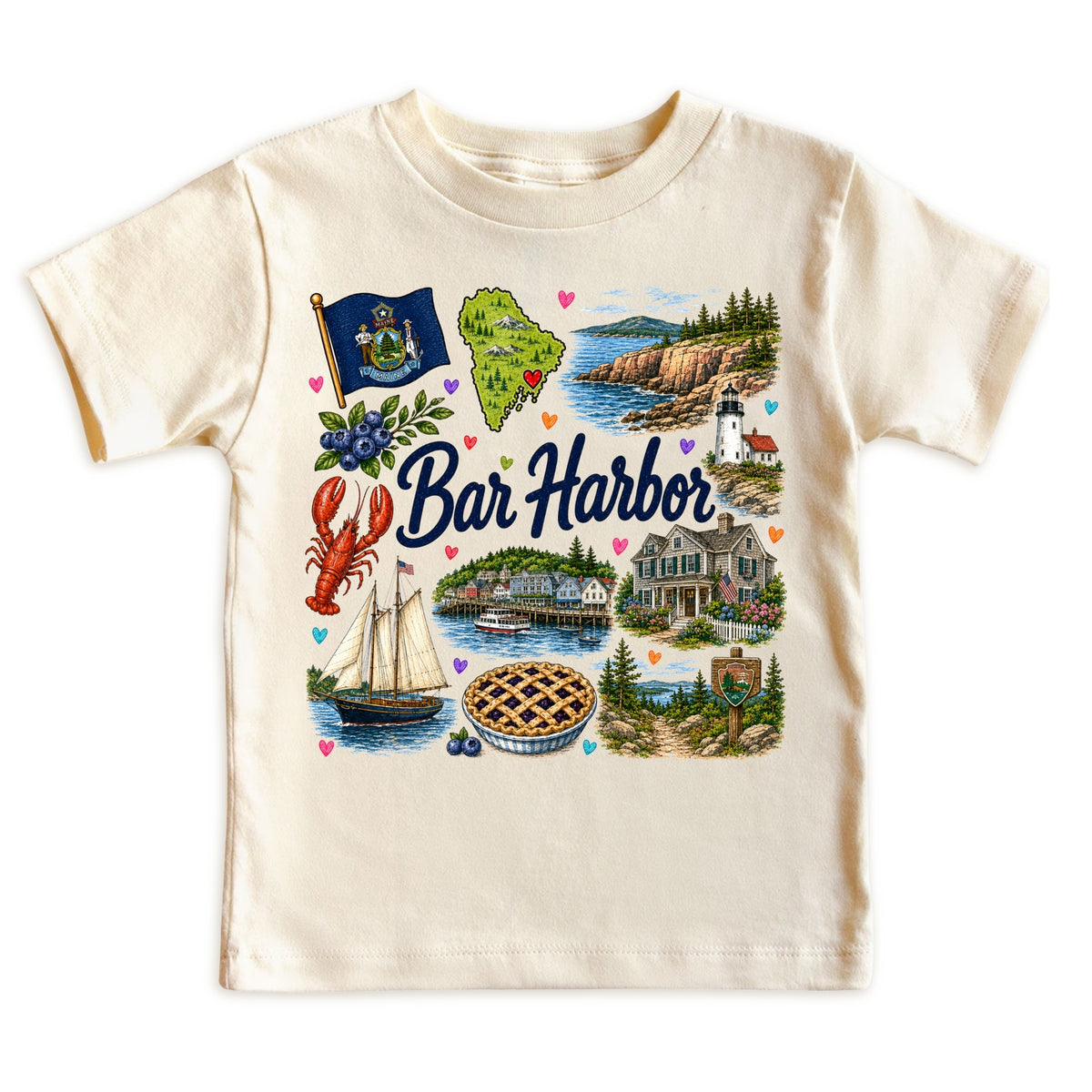 Bar Harbor Maine Baby Bodysuit for Boys Girls