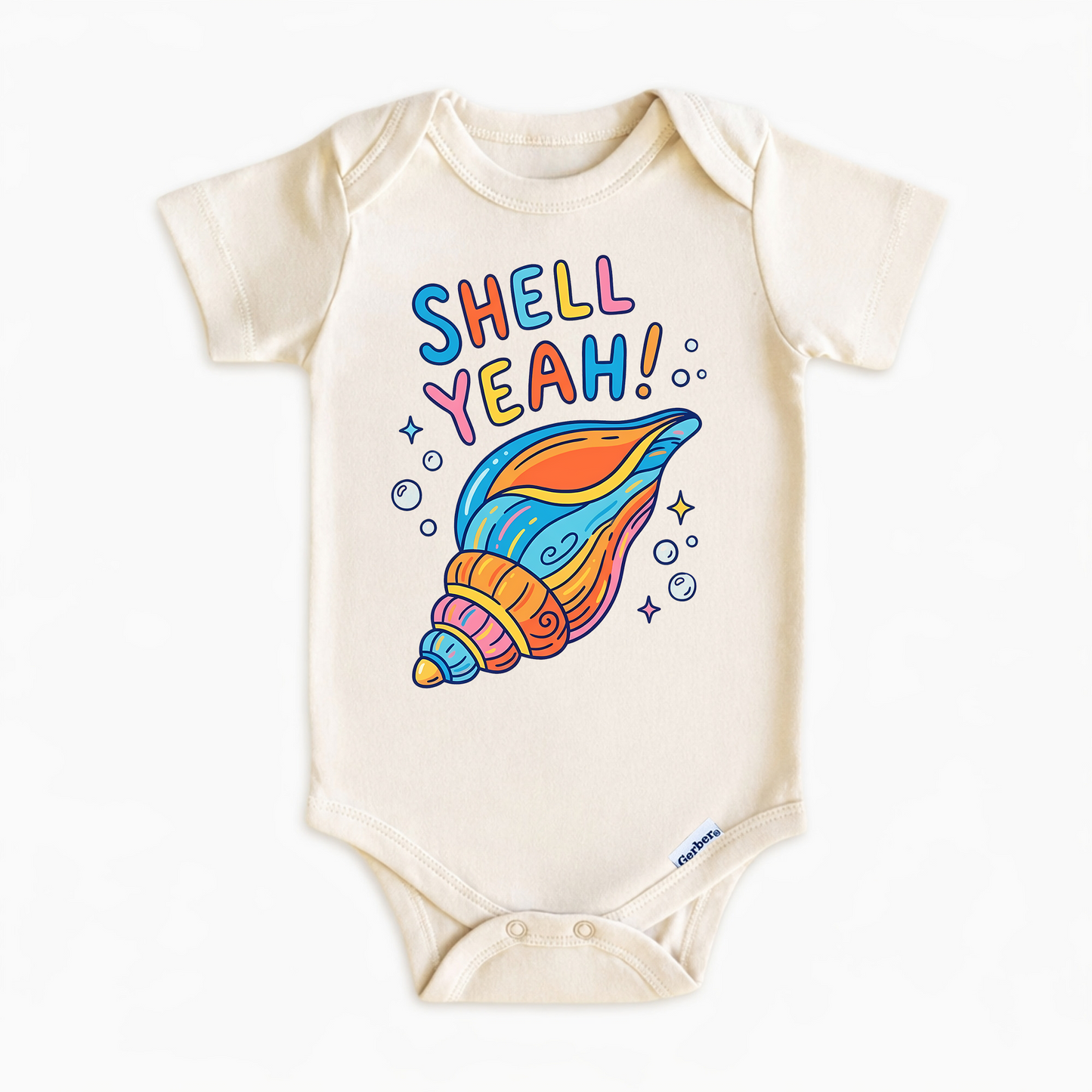 Shell Yeah! Colorful Seashell Kids Graphic T-Shirt