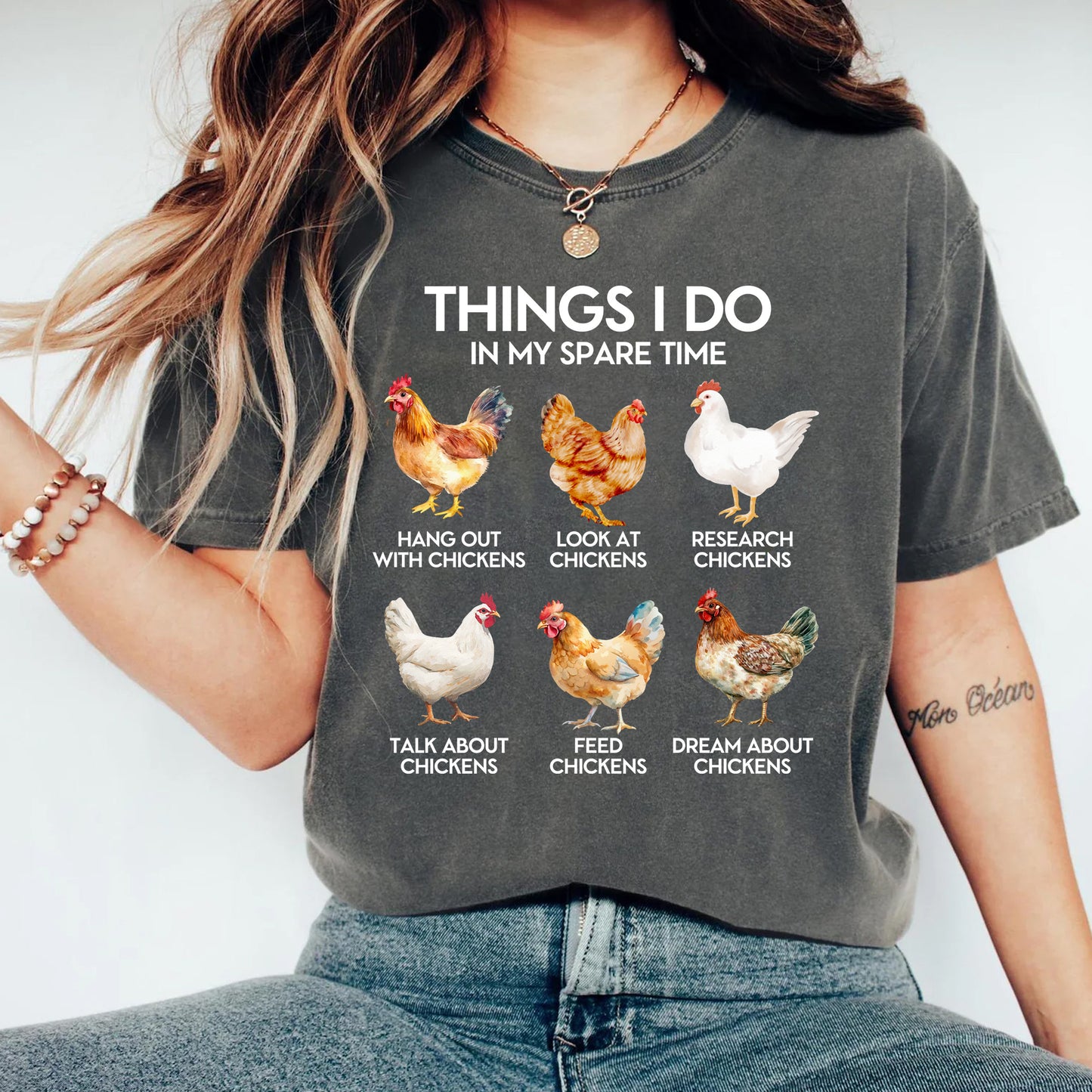 Things I Do In My Spare Time - Chicken T-Shirt