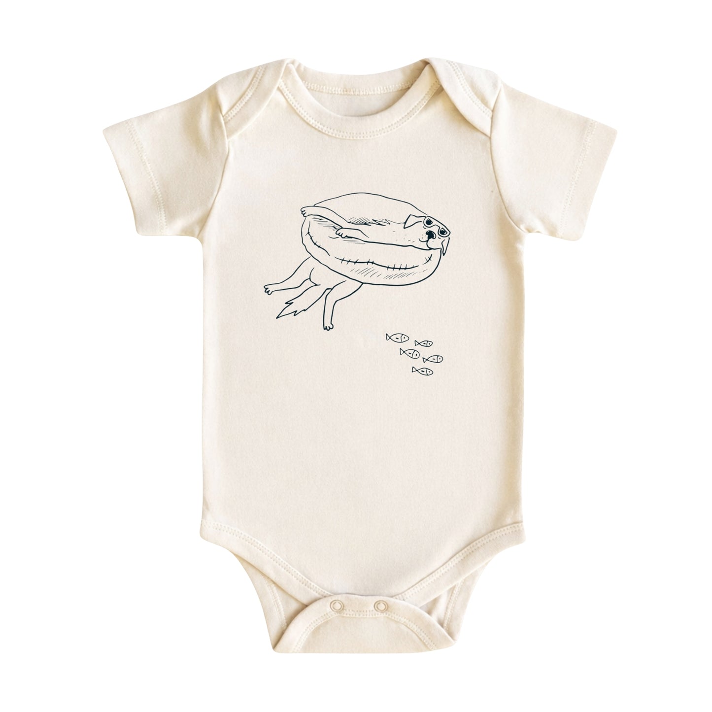 Funny Floating Dog Baby Bodysuit
