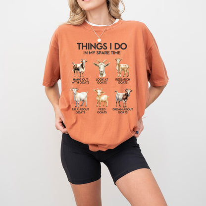 Things I Do In My Spare Time - Goat T-Shirt