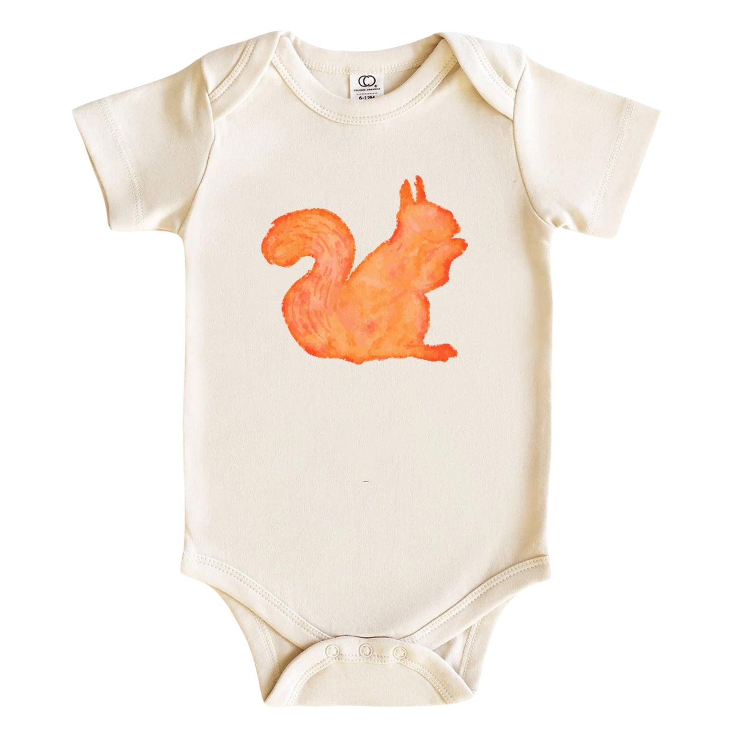 Watercolor Squirrel Baby Bodysuit