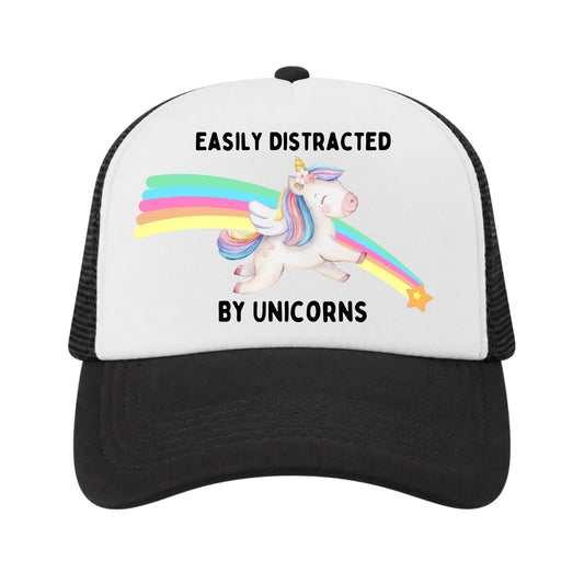 Unicorn Trucker Hat for Kids, Girls Boys Unicorn Lover Gift