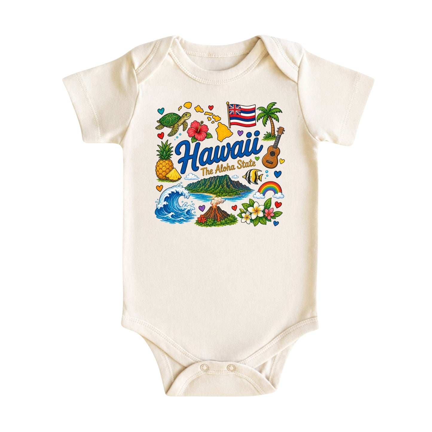 Hawaii Baby Bodysuit for Boys Girls