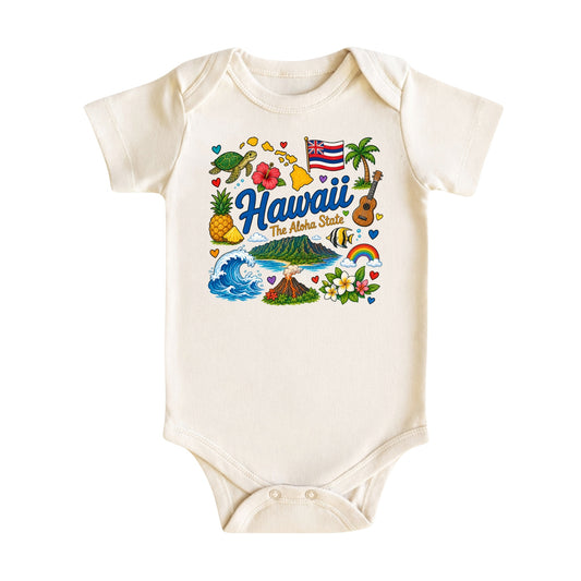 Hawaii Baby Bodysuit for Boys Girls