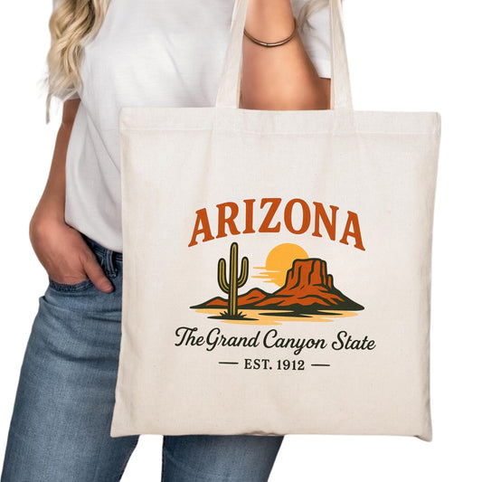 Arizona Tote Bag, Phoenix Tucson Mesa Travel Market Bag