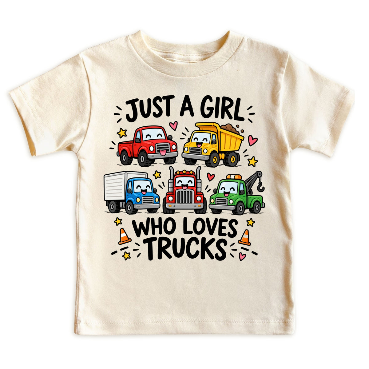 Just a Girl Who Loves Trucks Kids T-Shirt