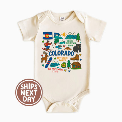 Colorado Kids T-Shirt – Rocky Mountain State Icons