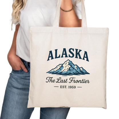 Alaska Tote Bag, Anchorage Fairbanks Juneau Travel Market Bag