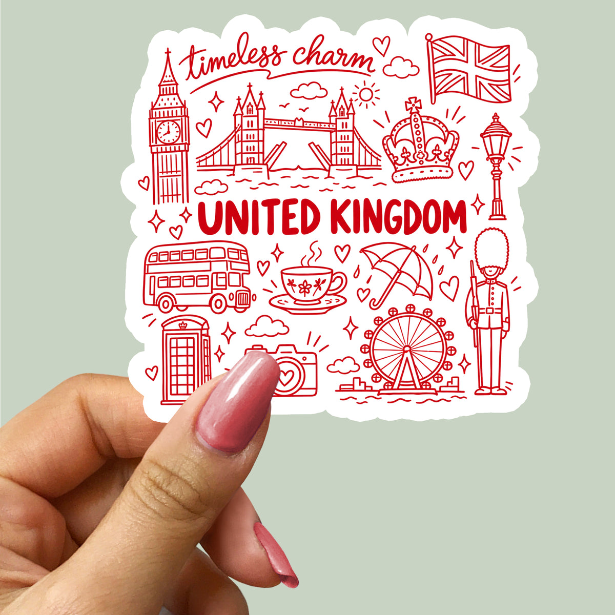 United Kingdom Symbols Sticker