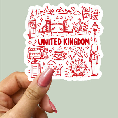 United Kingdom Symbols Sticker