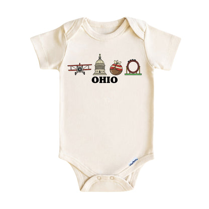 Ohio Baby Onesie ®, Ohio Baby Bodysuit for Boys Girls