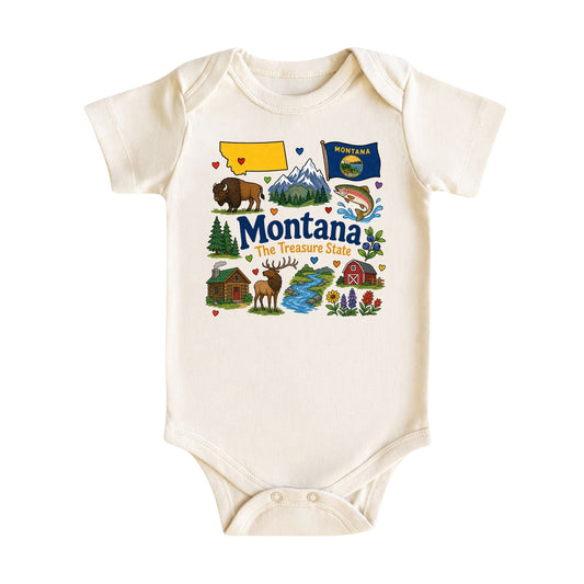 Montana Baby Bodysuit for Boys Girls